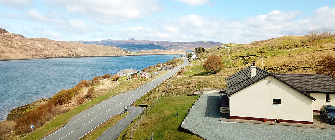 Loch Aluinn is a sea view bed and breakfast accommodation located in Sconser on the Isle of Skye