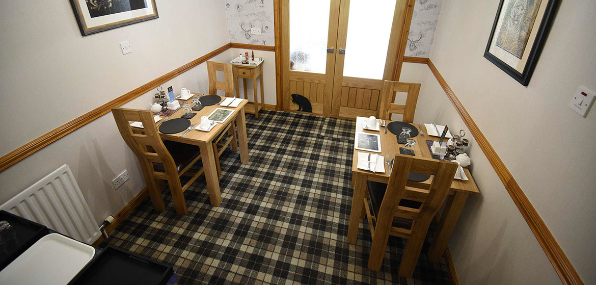Loch Aluinn bed and breakfast accommodation in Sconser has a breakfast room