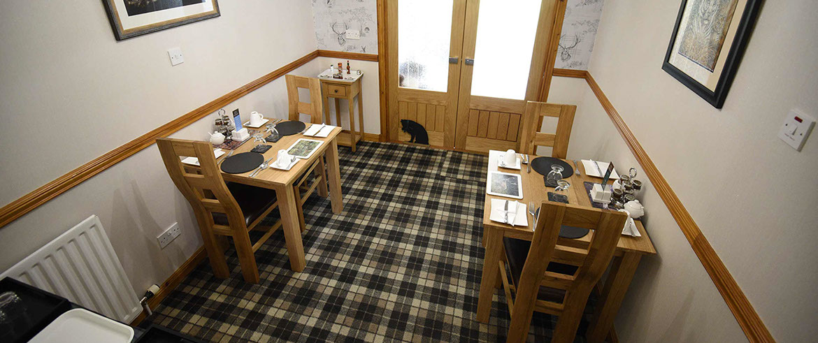 Enjoy breakfast at Loch Aluinn bed and breakfast accommodation in Sconser